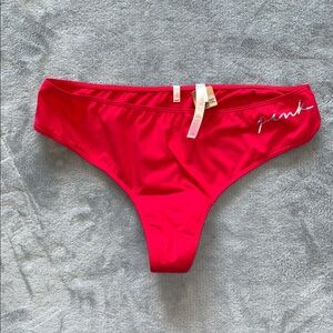 NWT period panties thong VS Victoria’s Secret pink L red
